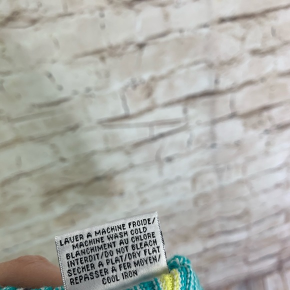 N Vo textured geometric colorful sweater sz S - Picture 4 of 7